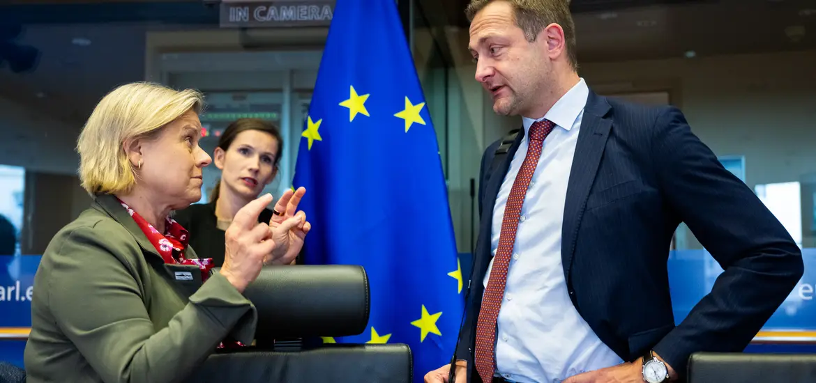 Le commissaire européen Christophe Hansen à la commission de l'Agriculture du Parlement européen